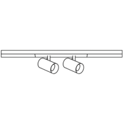 LOONARI MICROLINE S30 DUE LED spotlights 2x5W