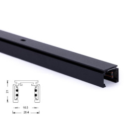 LOONARI MULTILINE SLIM surface magnetic track 1m, 2m, 3m white, black