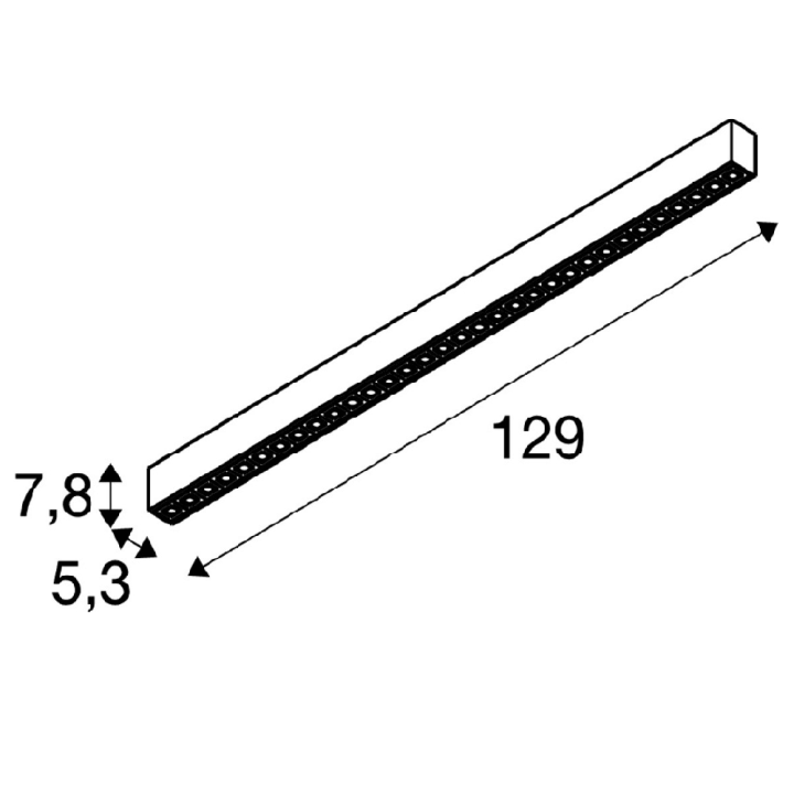 SLV GLENOS PRO oblong surface-mounted LED lamp 3000K/4000K 2 colors
