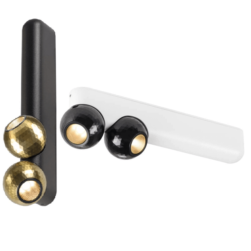 SLV DYSKO 1010306/7 podwójna lampa LED 13W 2700K z obrotowymi kloszami