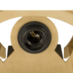 SLV WUD 1010401 wooden wall lamp E27 in retro style