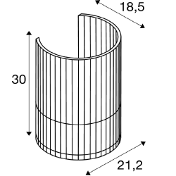 SLV WUD 1010401 wooden wall lamp E27 in retro style