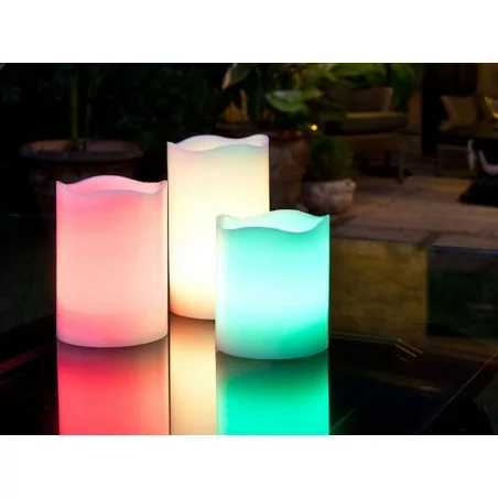 SCHULLER Świece LED 3 szt. multikolor SCHULLER Świece LED 3 szt. multikolor