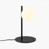 SLV SUN 1009143 elegant G9 table lamp 34cm with a spherical shade