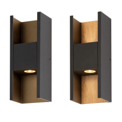 SLV FLATT II 1010101/2 kinkiet zewnętrzny LED IP65 świeci góra/dół