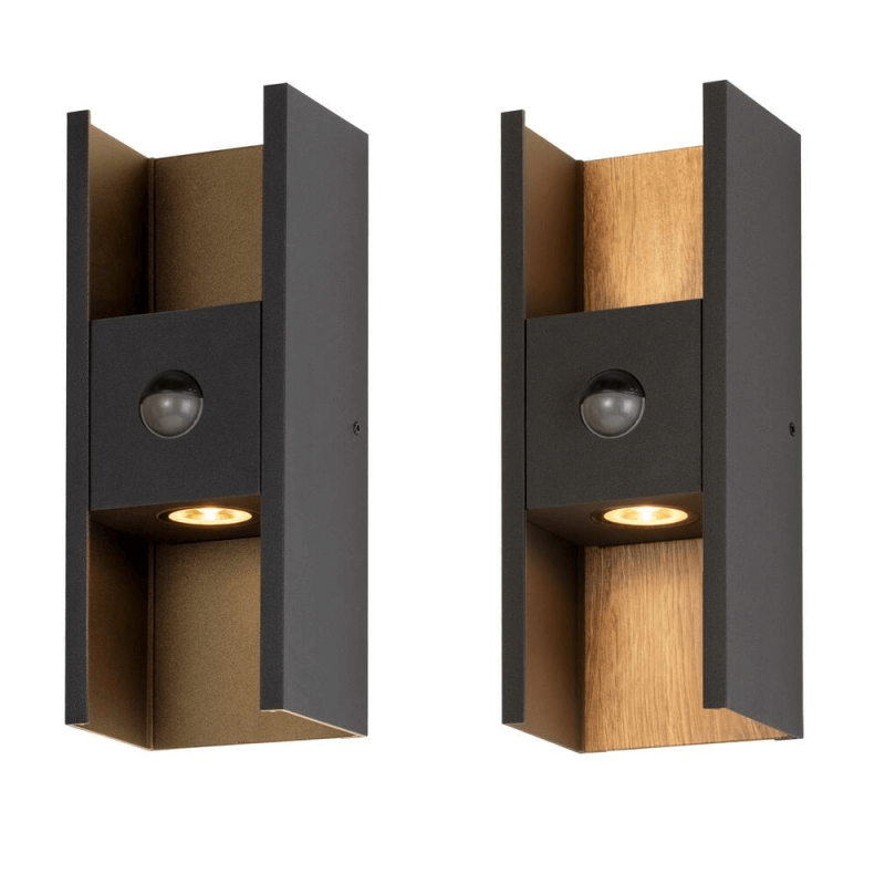 SLV FLATT II 1010107/8 kinkiet zewnętrzny z czujnikiem ruchu, góra/dół