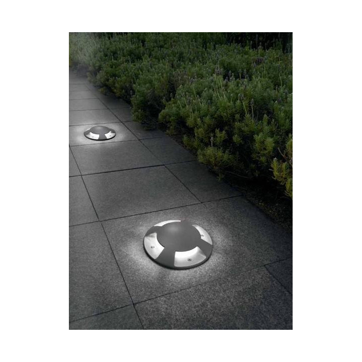 LEDS-C4 XENA LED 6W lampa najazdowa szara 3000K/4000K 4 kierunkowa