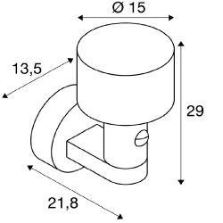 SLV TAHA II 1010196 kinkiet zewnętrzny LED IP65 z czujnikiem ruchu