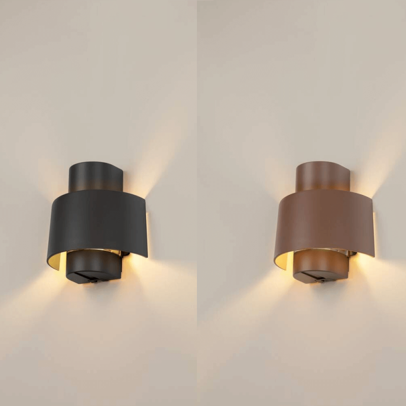 SLV PHOTONI CYL 1008197/8 outdoor wall lamp E27 black, rusty