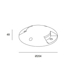 LEDS-C4 Xena Surface 55-9946-34-C small bollard grey light 2 sites