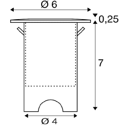 SLV TRAIL-LITE 1008842 outdoor recessed steel fixture 24V 3000K