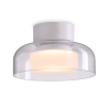ELKIM GLOSA/N glass surface-mounted LED luminaire 3000K white, black