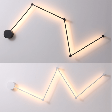 ELKIM STIKI 4 adjustable LED wall lamp 3000K with a geometric shape
