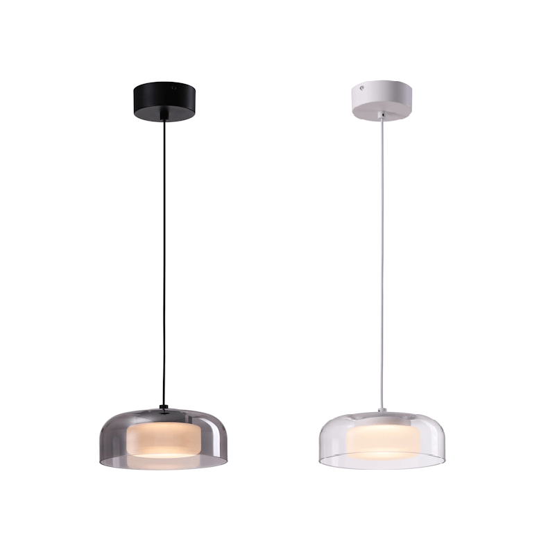 ELKIM GLOSA/Z lampa wisząca LED 10W 3000K z półprzezroczystym kloszem