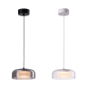 ELKIM GLOSA/Z LED pendant lamp 10W 3000K with a semi-transparent shade