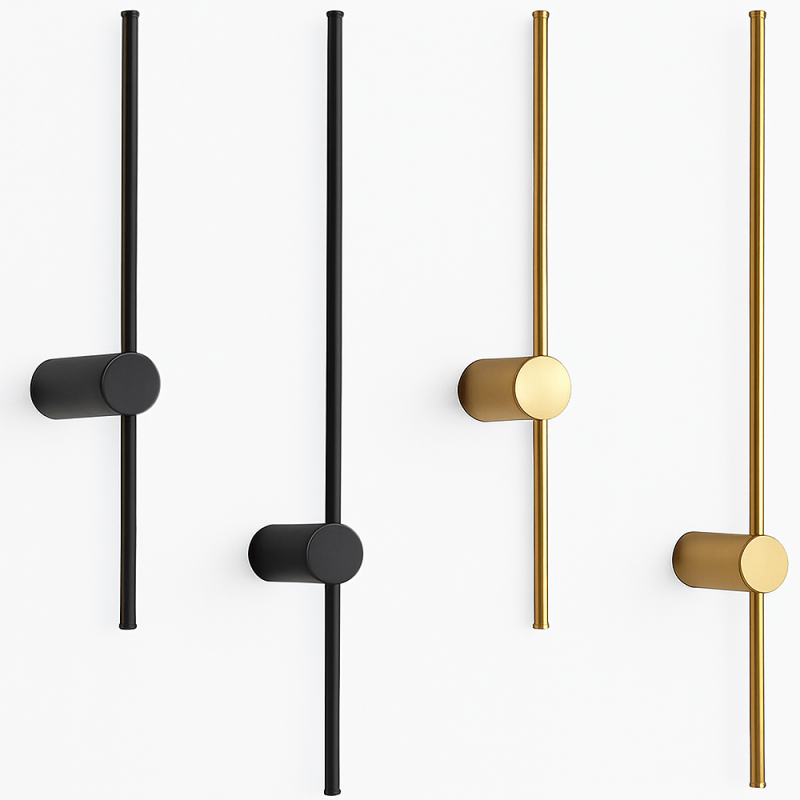 MAXlight Spirit W0413/4/5/6 podłużny kinkiet LED 3000K czarny, złoty