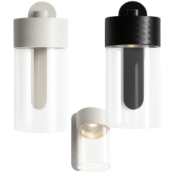 MAXlight Fusion W0411/2/9 glass wall lamp LED 7W black, white, gray