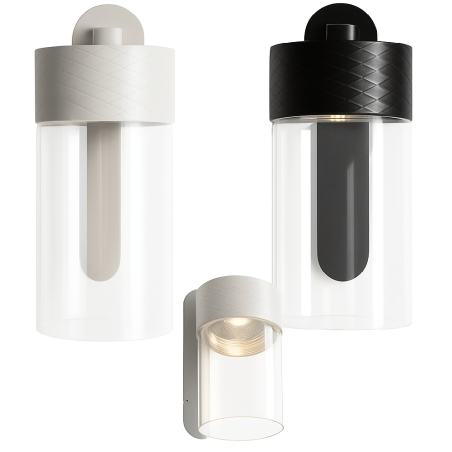 MAXlight Fusion W0411/2/9 glass wall lamp LED 7W black, white, gray