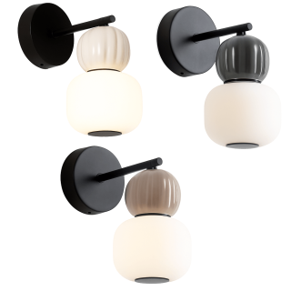 MAXlight Modern W0398/9/40 kinkiet LED 5W 3000K szklany klosz 3 kolory
