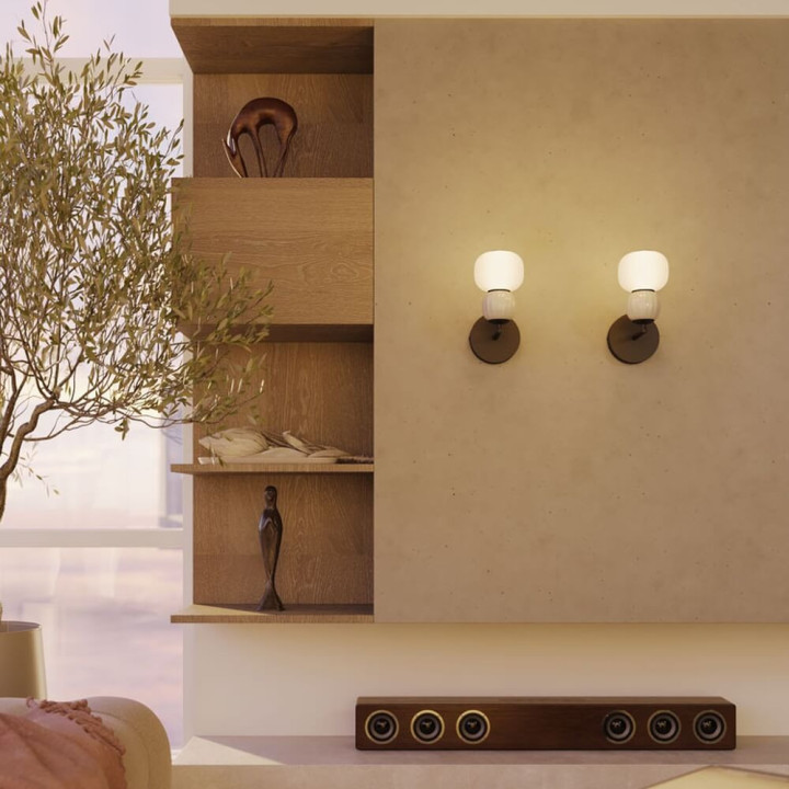 MAXlight Modern W0398/9/40 LED wall lamp 5W 3000K glass shade 3 colors