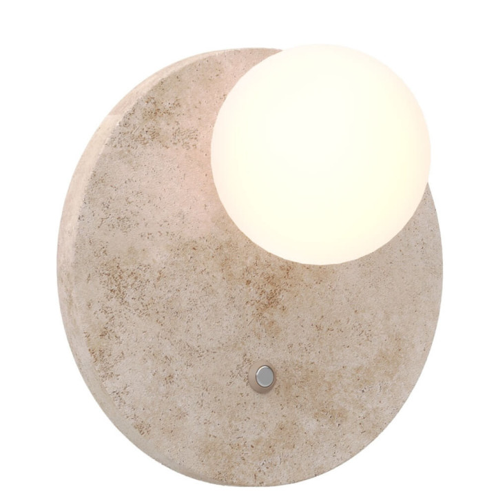 MAXlight Lando W0426 kinkiet z kamienia naturalnego żar&oacute;wka G9 &Oslash;20cm
