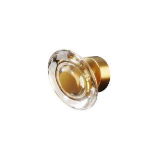 MAXlight Lunaris W0424 luxury gold LED wall lamp 3000K glass shade