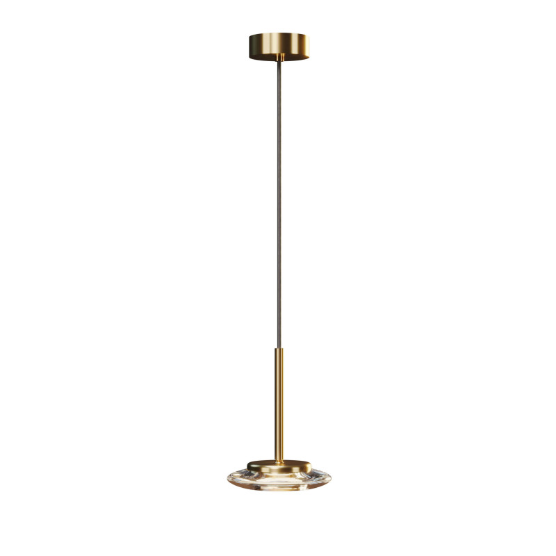 MAXlight Lunaris P0649 lampa wisząca złota, elegancka LED 6W 3000K