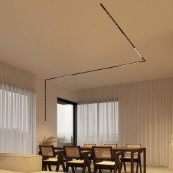 LOONARI MICROLINE surface-mounted magnetic track 48V white, black