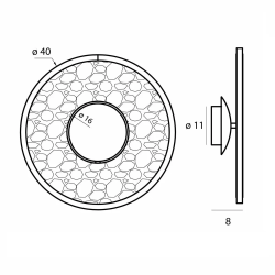 MAXlight Alexia W0406D gold LED wall lamp 3000K – elegance and style