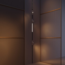 LOONARI MICROLINE small recessed magnetic track 48V white, black