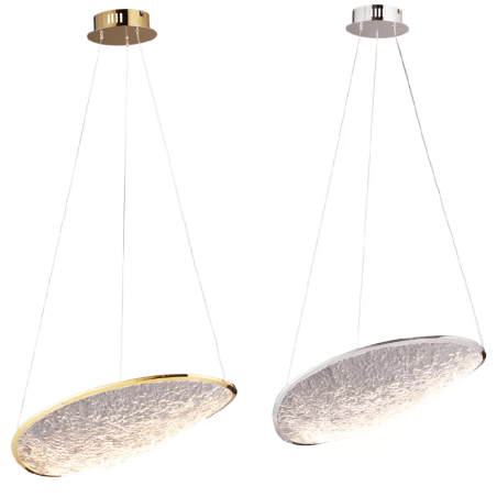 MAXlight Empire P0636/7D lampa wisząca LED 17W 3000K chrom,  złoto