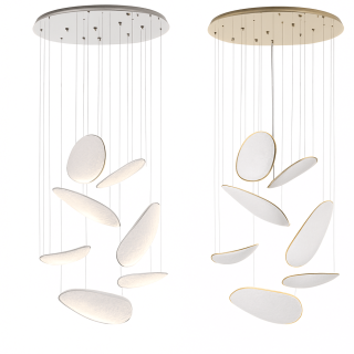 MAXLIGHT Empire P0634/5D LED pendant lamp 3000K chrome, gold