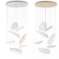 MAXLIGHT Empire P0634/5D lampa wisząca LED 3000K chrom, złoty