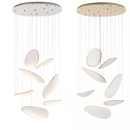 MAXLIGHT Empire P0634/5D LED pendant lamp 3000K chrome, gold