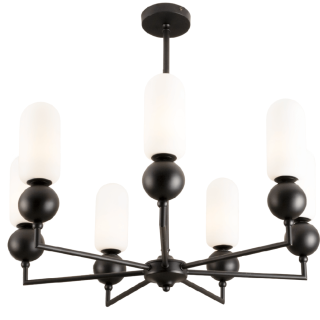 MAXlight Nova P0632/3 hanging lamp bulb 7xG9 black, gold