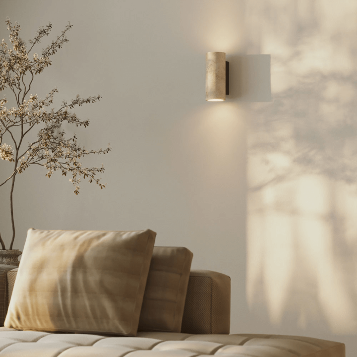 Maxlight Tek W0425 kinkiet 2xGU10 kamień naturalny świeci gra/d&oacute;ł