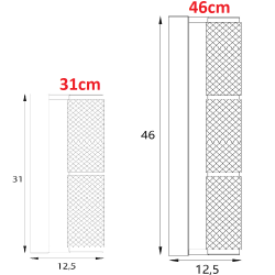Maxlight Love W0422/3 LED wall lamp 3000K 31/46cm, elegant chrome