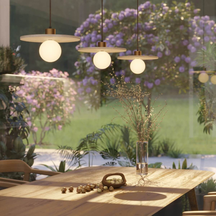 MAXlight Lando P0650 lampa wisząca G9 kamień naturalny