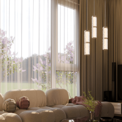 MAXLIGHT Love P0648 3000K LED Pendant Lamp with Textured Shade