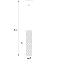 MAXLIGHT Love P0648 lampa wisząca LED 3000K z teksturowanym kloszem