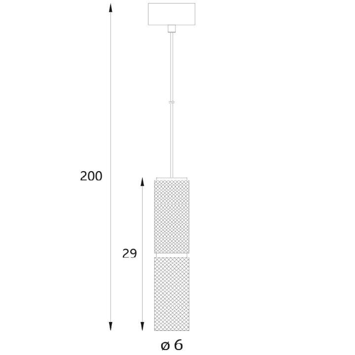 MAXLIGHT Love P0648 lampa wisząca LED 3000K z teksturowanym kloszem