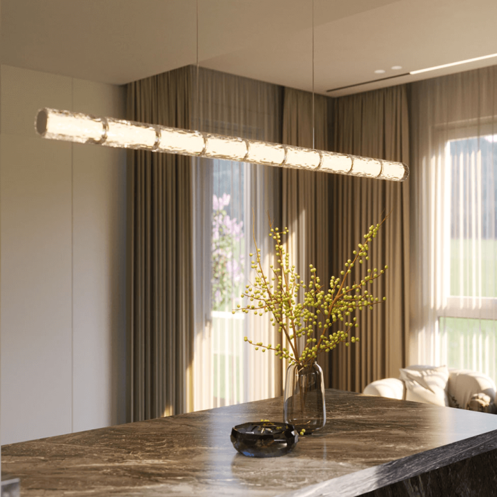 MAXLIGHT Love P0647 liniowa lampa wisząca LED 3000K chrom akryl