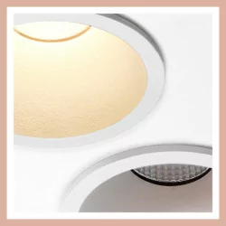 AQFORM HOLLOW LED wpuszczany 38051 IP44 8,5W 78mm czarny, biały