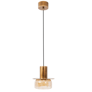 MAXlight Signature A P0601 lampa wisząca LED 8W mosiądz + szkło