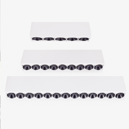 MAXlight X-line C0253/4/5 linear surface-mounted LED lamp, 3 lengths