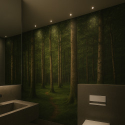 Waterproof IP44 small LED spotlight 1W white, black 24mm 3000K/4000K