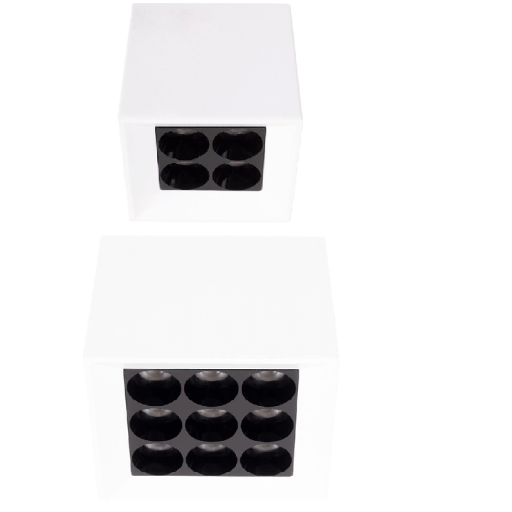 MAXlight X-line C0251/2 square surface-mounted LED lamp 3000K white