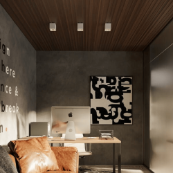 MAXlight X-line C0251/2 square surface-mounted LED lamp 3000K white