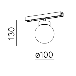 AQFORM MODERN BALL simple mini LED MICROTRACK 16430 kula 10cm