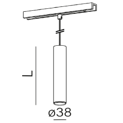AQFORM MICROTRACK PET mini LED zwieszany 16434 4 kolory